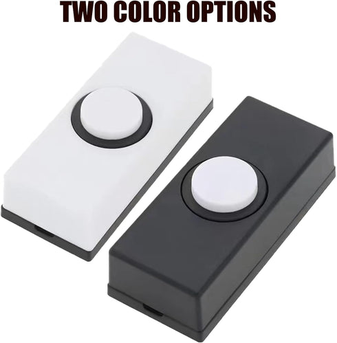 GKOXUQ Wall Mounted Doorbell Switches Lighted Doorbell Push Button Replacement Hard Wiring Press Button Enduring