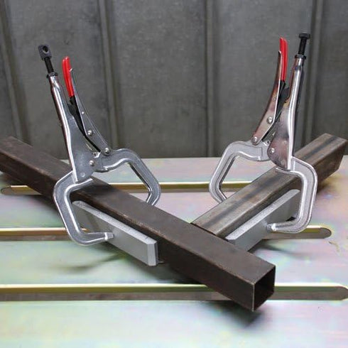 6" Locking C-Clamp, Max Clamping Capacity: 2 , Vinyl Coated Quick Release Handle