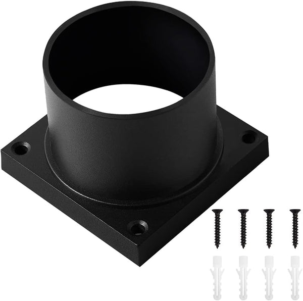 Pier Mount Adapter, Post Light Base for 3" Post Light Fixtures, Parts Kits Included, Matte Black