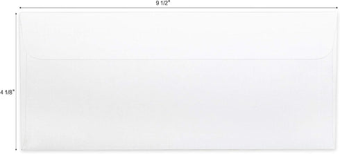HERKKA #10 Security Self-Seal Envelopes, No.10 Windowless Business Envelopes, Security Tinted, 500 Pack