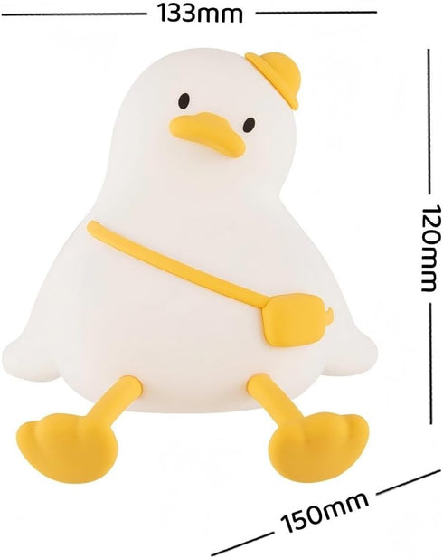 lurk deep Dimmable,Rechargeable Duck Night Light for Kids,Touch Portable and Squishy Silicone Led Nightlight,Kawaii