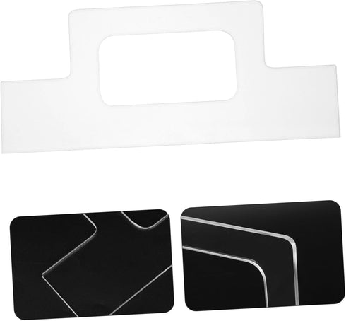 Acrylic Cutting Board Template with Finger Guards for Safe Kitchen Cutting