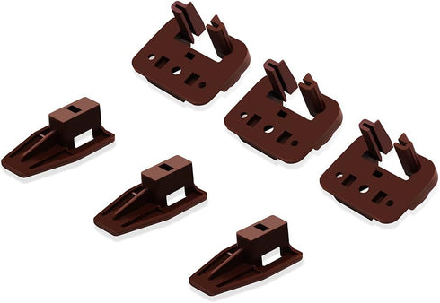 10PCS Drawer Slides Repair Kits for Center Mount Drawer Slides, Plastic Drawer Guides for Rite-Trak I (dresser)