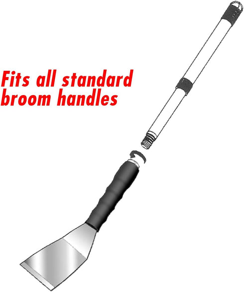 IVY Classic 23071 3" Bent Pole Scraper with Stainless Steel Blade, 1-Pack
