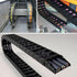 URBEST 18mm x 50mm Black Plastic Flexible Nested Drag Chain Cable Carrier, 1M for Electrical Machines