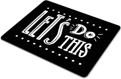 Smooffly Let's do This Motivational Quote Cute Rectangle Mouse Pad for Computers & Laptop
