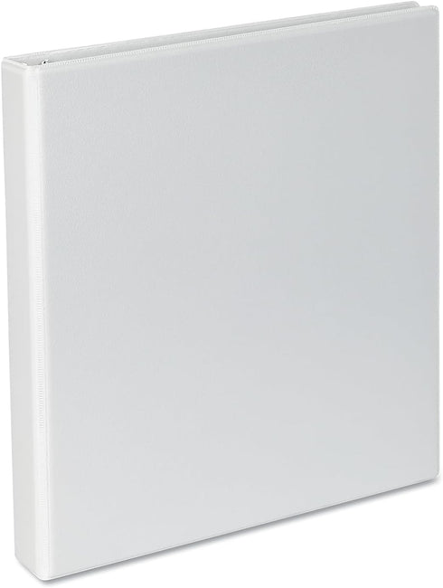 Universal UNV20742 11 in. x 8.5 in. 1 in. Capacity Slant D-Ring View Binder - White