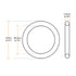 uxcell Fluorine Rubber O-Rings, Green, Pack of 5, 74mm OD 69.2mm ID 2.4mm Width FKM Seal Gasket for Plumbing