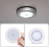 4pcs Closet Hemoton LED Motion Sensing Night Lights Battery-Powered Small and Hallway Wall Lamps White Cool Light