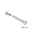 uxcell 5 Sets Screw Post for 5/16"(8mm) Hole Dia, Male M6x35mm Belt Buckle Binding Bolts Leather Fastener Stainless