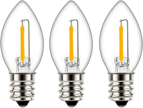 Tsunetani -C7 Edison LED Filament Mini Night Light Replacement Bulbs 0.5W Equivalent to