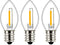 Tsunetani -C7 Edison LED Filament Mini Night Light Replacement Bulbs 0.5W Equivalent to