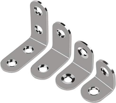 Sets, 90 (40mm*40mm*16mm) L Bracket Stainless Steel Corner Brace Degree Right Angle Bracket with Screws, L Bracket