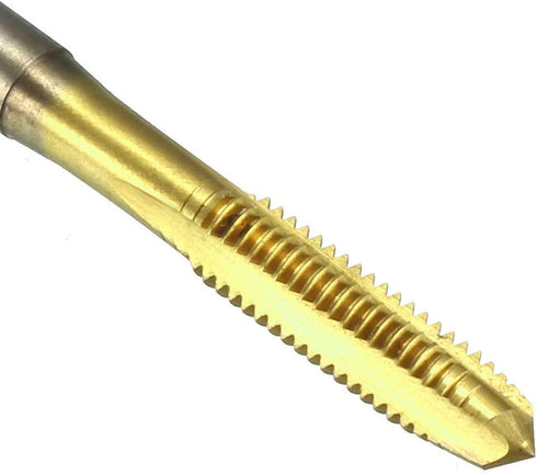 uxcell Metric Machine Tap M5 x 0.8mm H2 Titanium Coated High Speed Steel 3 Flutes Screw Thread Tapping Tool