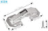 4-Pack Hidden Hinges for Cabinet Doors, Concealed Surface Mount Hinges for Frameless Cabinets