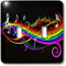 3dRose lsp_167166_2 Music Notes in Neon Rainbow Colors Toggle Switch
