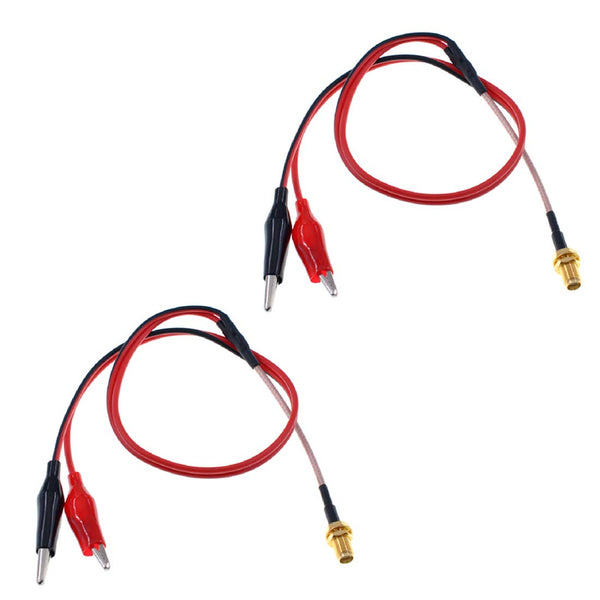 Oiyagai SMA Female to Dual Alligator Clips Test Lead, RG316 50cm/19.5" Coaxial
