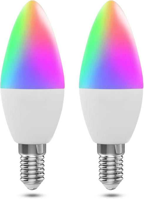 Candelabra Smart Light Bulbs 60W Equivalent, 450LM 5W LED Bulb Compatible with