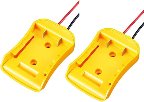 2 Packs Upgrade for DeWALT Battery Adapter - Power Source Mount for Dewalt 20V Battery Adaptor Dock with Wires