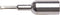 Weller PL155 TIP,STEPPED CHISEL PLATED,.07, Black