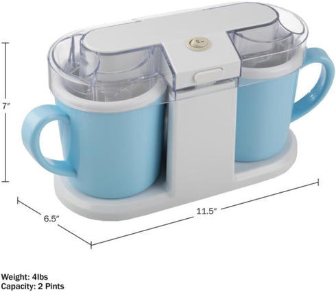 1QT Frozen Ice Cream Maker - Ice Cream Machine for Sorbet, Gelato, Yogurt and More - Kitchen Appliances and Gadgets by