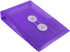 JAM PAPER 12/Pack Plastic Envelopes with Button & String Tie Closure - 4 1/4 x 6 1/4 - Purple