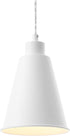 Aspen Creative 61180-23-1 1 6" 6-1/2"H Adjustable Light Indoor Pendant, Alabaster White Finish, W x