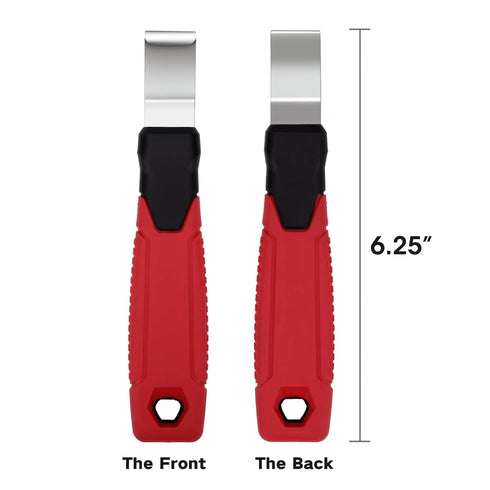 Vinyl Siding Removal Tool with Extra Long Handle, Steel Blade, Non-Slip Grip for Installation and Removal