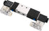 Baomain Pneumatic Solenoid Air Valve 4V230C-08 DC 24V 5 Way 3 Position Internally Piloted