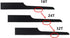 18T Reciprocating Saw Blade Set, Air Saw Hacksaw Blades Tools for Metal, Woodcutting, Rubber, 5 Pieces