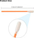 200 Pcs/Orange / 3.66 inch Foam Swab Cleaning Swab Foam Tips Sponge Stick for Inkjet Printer Print Head Camera Optical Lens Optical Equipment