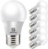 Energetic Lighting LED A15 Ceiling Fan Bulbs, 40 Watt Equivalent, 4000K Cool White, Dimmable, E26 Base, UL Listed, 6