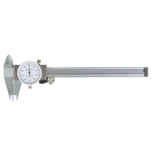 Stainless Steel Caliper, 6 Inch Dial Caliper Measuring Range 0-6 Inch with Suitcase