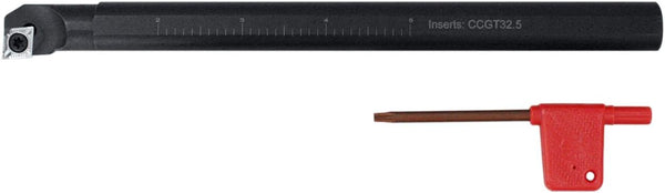 Accusize Industrial Tools 5/8'' by 8'' Overall Length, Rh Sclcr Indexable Boring Bar with Carbide Insert
