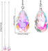 GSHLLO 2 56 cm Pcs Glass Crystal Fan Pull Chain Ceiling Pull Cord Pendants Charm Light Pull String Ornament Floor Lamp