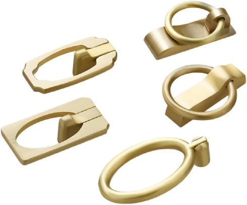 SANCHAKOU 2 Pack 41 41 20Mm Gold Dresser Knobs Chinese Style Drawer Wardrobe Bedside Cabinet Handle Cabinet Copper Shoe