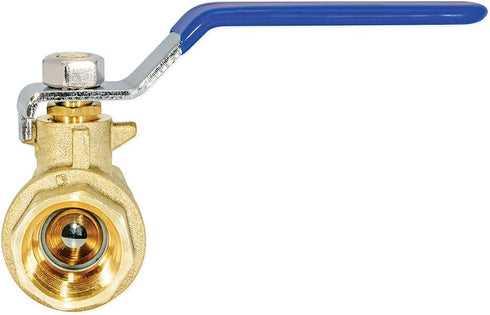 Eastman 1/2 Inch IPS Heavy Duty Full Port Ball Valve, Brass Plumbing Fitting, Model 20045LF