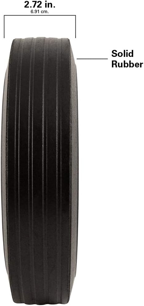 Titan 10" Flat-Proof Solid Rubber Wheel, 300-lb. Capacity, Black