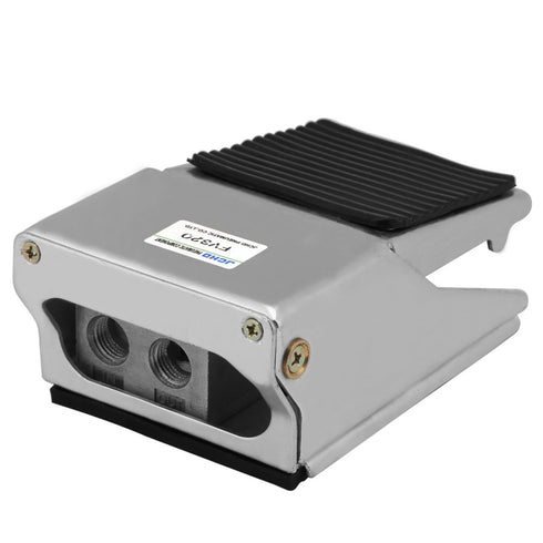 2-Position 3-Port Foot Pedal Air Control Valve G1/4 Thread Pneumatic Air Switch