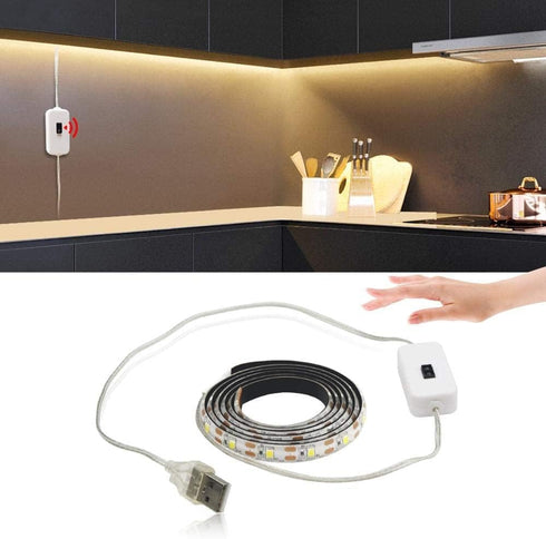 WeiHong LED USB Under Cabinet Lights with Hand Wave,Under Counter Lighting, Under Desk