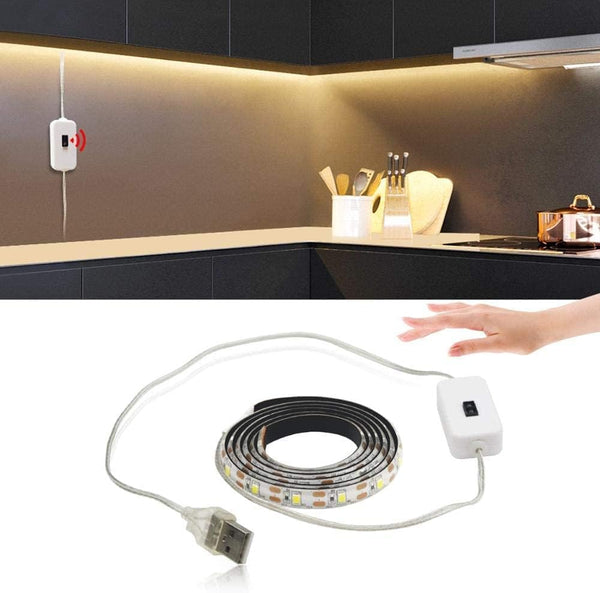WeiHong LED USB Under Cabinet Lights with Hand Wave,Under Counter Lighting, Under Desk