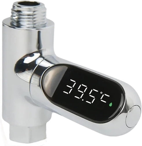 COMOAEW Shower Thermostat, Shower Thermometer LED Display Baby Bath Water Meter 360 Rotation
