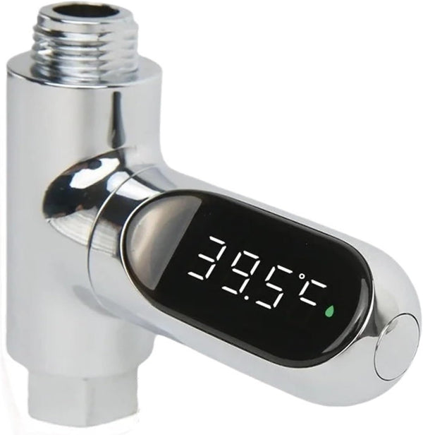 COMOAEW Shower Thermostat, Shower Thermometer LED Display Baby Bath Water Meter 360 Rotation