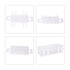 stonylab Test Tube Rack, 16 mm 60-Place White Plastic Test Tube Rack Tube Holder Stand Rack, 3-Tier Design and Detachable