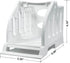 Label Holder for Rolls and Fan-Fold Labels, 4x6 Stand for Thermal Label Printer - Accessory for Desktop & Shipping
