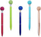 Gullor 5PCS Diamond Ball Retractable Ballpoint Pen, Bling Metal Pens, Multicolor Set