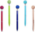 Gullor 5PCS Diamond Ball Retractable Ballpoint Pen, Bling Metal Pens, Multicolor Set
