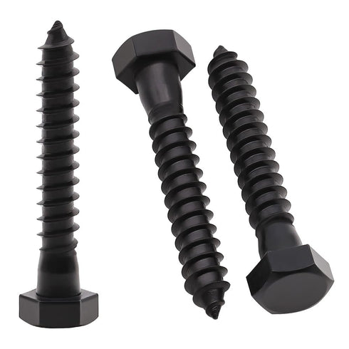 1/4 x 4" (10 Pack) Stainless Steel Hex Lag Bolts, Hexagon Head Lag Screws, Stainless Steel 304 (18-8)