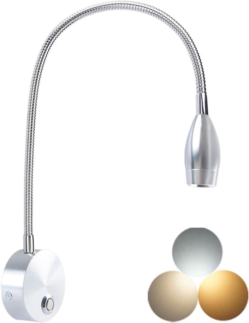 Adust Reading Lights for Books in Bed, Bedside Reading Lamp, 3W LED
