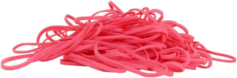 JAM PAPER Colorful Rubber Bands, Size 33, Pink Rubberbands, 100/Pack